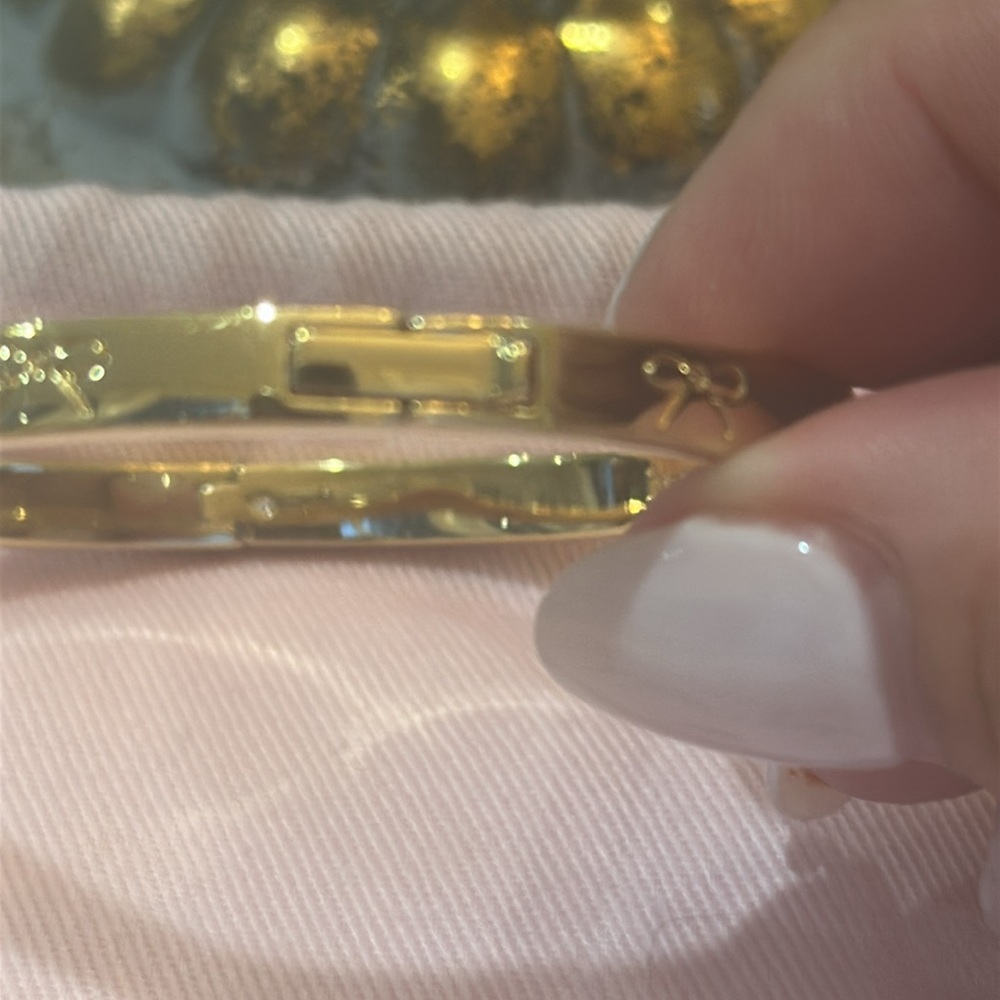 Kate Spade Gold Bangle and Bow Earrings - Picture 4 of 5